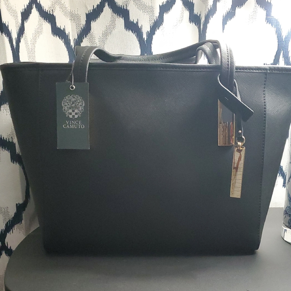 Vince Camuto Sleek Black Tote
